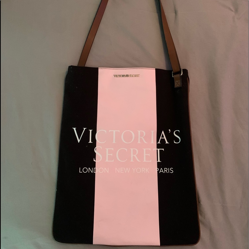 Victoria Secret Pink and Black Crossover bag